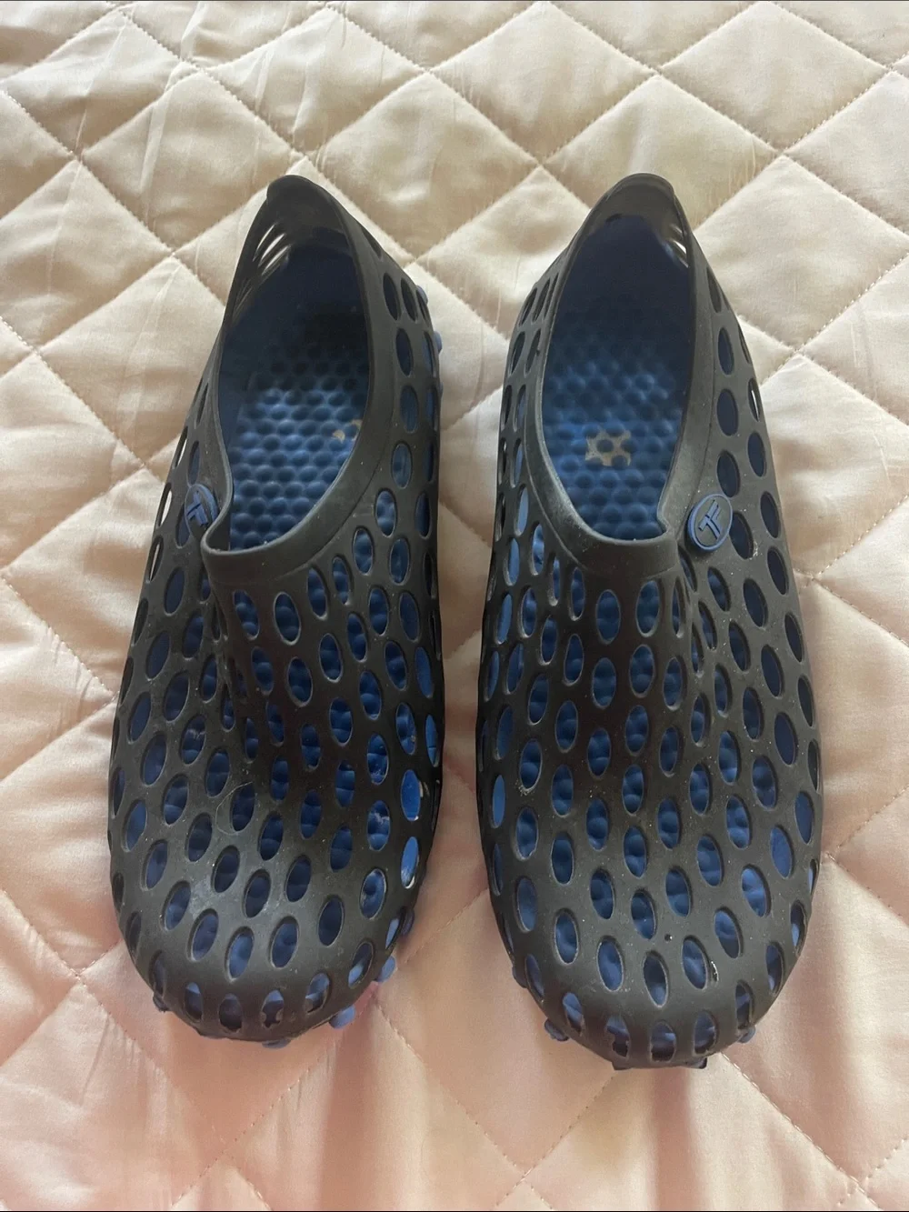 Men's Navy and Black Slip-On Water Shoes